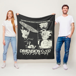 RICK AND MORTY™   ディメンションC-137 フリースブランケット