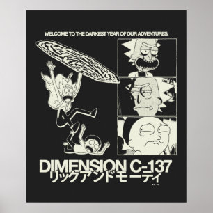 RICK AND MORTY™   ディメンションC-137 ポスター