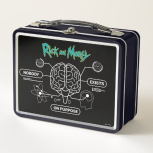 RICK AND MORTY「   バックアップブレインをダウンロード メタルランチボックス