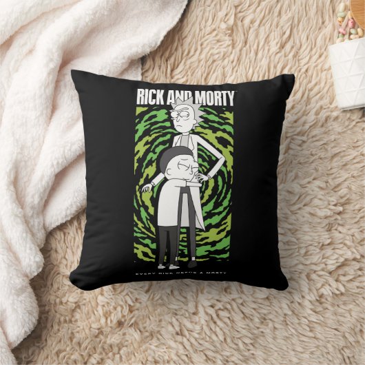 RICK AND MORTY™ | モーティがリックを抱きしめる クッション (ブランケット)