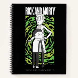 RICK AND MORTY™   モーティがリックを抱きしめる ノートブック
