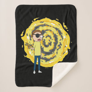 RICK AND MORTY™   悪のモーティのポータル シェルパブランケット