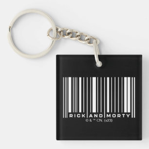 Rick and Morty Bar Code Graphic キーホルダー