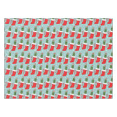 Rick and Morty | Christmas Pickle Rick Pattern テーブルクロス (正面(横))