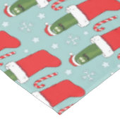 Rick and Morty | Christmas Pickle Rick Pattern テーブルクロス (アングル)
