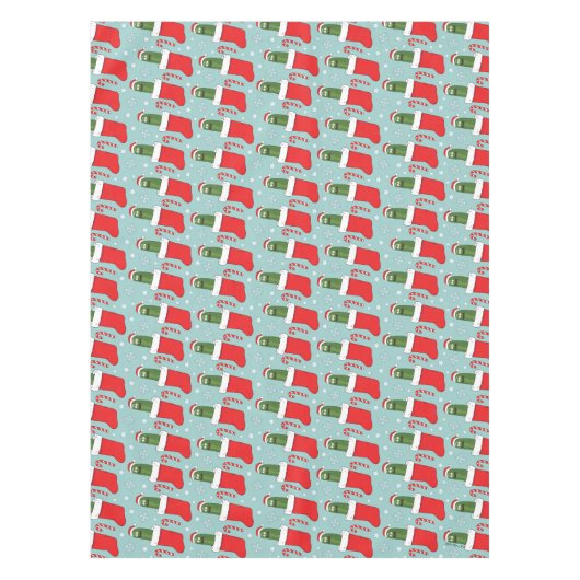 Rick and Morty | Christmas Pickle Rick Pattern テーブルクロス (正面)