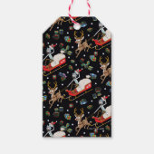 Rick and Morty | Christmas Reindeer Sleigh Pattern ギフトタグ (正面)