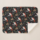 Rick and Morty | Christmas Reindeer Sleigh Pattern シェルパブランケット (正面(横))