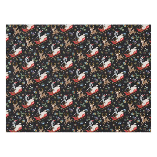 Rick and Morty | Christmas Reindeer Sleigh Pattern テーブルクロス (正面(横))