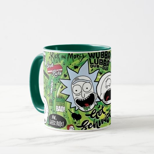 Rick and Morty Collage Mousepad マグカップ (正面左)