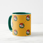 Rick and Morty | Holiday Wreath Pattern マグカップ (正面左)