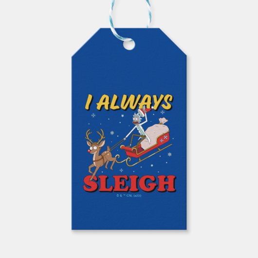 Rick and Morty | I Always Sleigh ギフトタグ (正面)