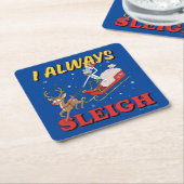 Rick and Morty | I Always Sleigh スクエアペーパーコースター (アングル)