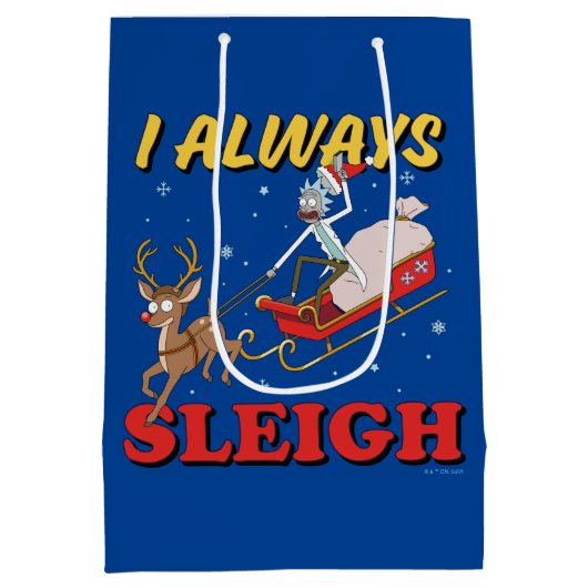 Rick and Morty | I Always Sleigh ミディアムペーパーバッグ (裏面)