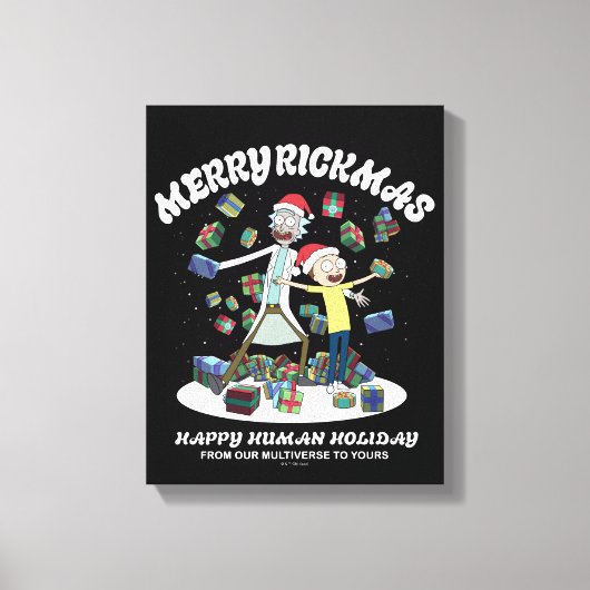 Rick and Morty | Merry Rickmas Presents キャンバスプリント (正面)
