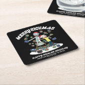 Rick and Morty | Merry Rickmas Presents スクエアペーパーコースター (アングル)