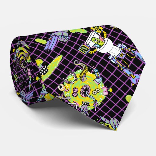 RICK AND MORTY™ | Pickle Rick Portal Pattern ネクタイ (ロール)