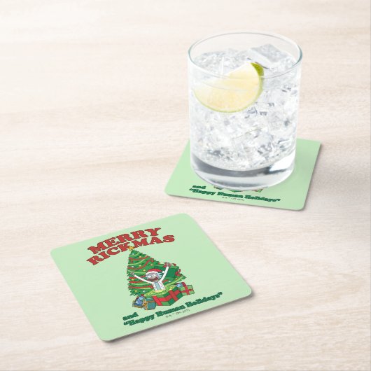 Rick and Morty | Portal Rick Merry Rickmas スクエアペーパーコースター (インサイチュ)