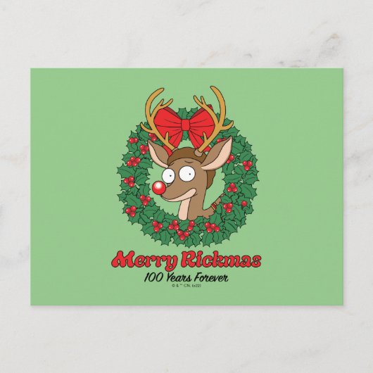 Rick and Morty | Reindeer Morty Merry Rickmas シーズンポストカード (正面)
