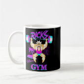 Rick And Morty Ricks Gym Club Member  コーヒーマグカップ (左)