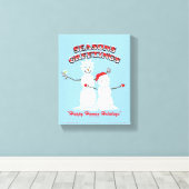 Rick and Morty | Snowmen Season's Greetings キャンバスプリント (インサイチュ (ウッドフロア))