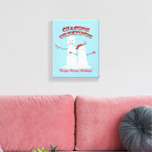 Rick and Morty | Snowmen Season's Greetings キャンバスプリント (インサイチュ (リビング))