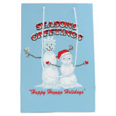 Rick and Morty | Snowmen Season's Greetings ミディアムペーパーバッグ (裏面)