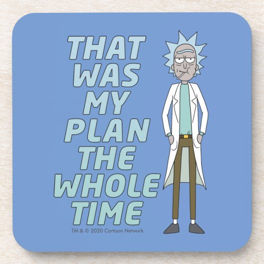 RICK AND MORTY™ | That Was My Plan The Whole time コースター (正面)