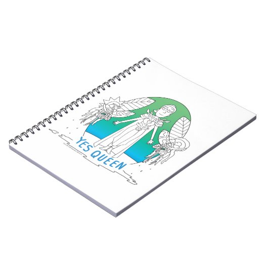 RICK AND MORTY™ | Yes Queen ノートブック (左側)