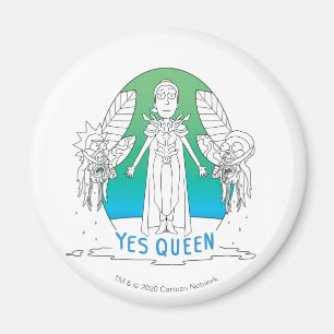 RICK AND MORTY™   Yes Queen マグネット