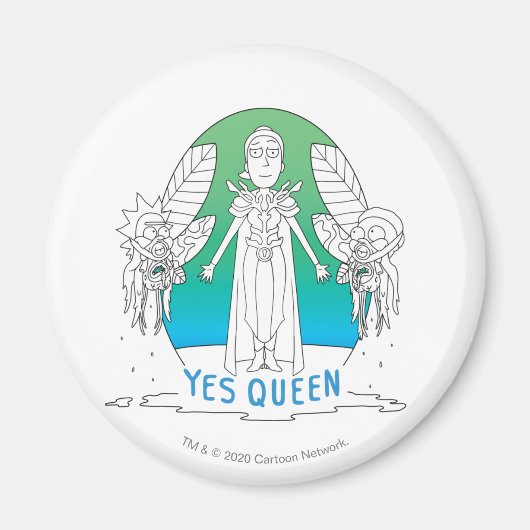 RICK AND MORTY™ | Yes Queen マグネット (正面)