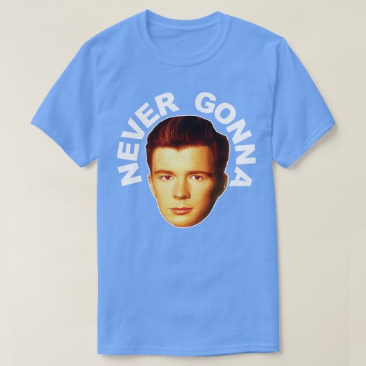 Rick Astleyレトロは決してファ転がン・アート・トリビュート Tシャツ (デザイン正面)