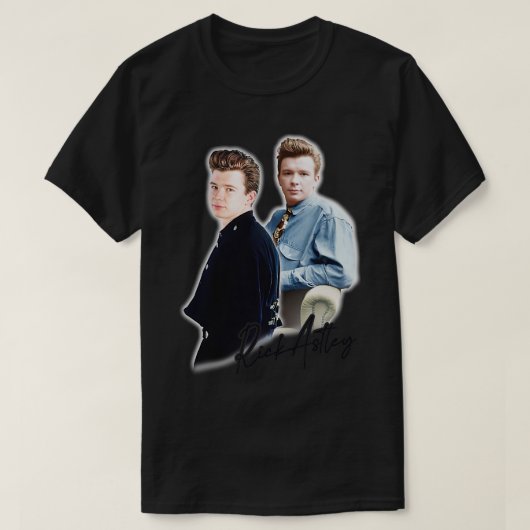Rick Astley 80sの美学 Tシャツ (デザイン正面)