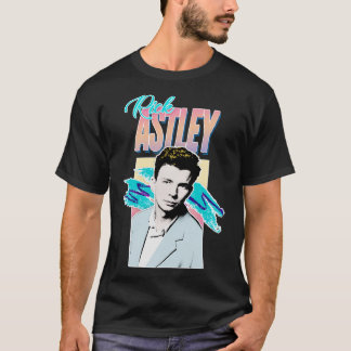 Rick Astley 80sエステティックトリビュートデザイン Tシャツ