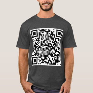 Rick Astley Never Gonna Give You Up QRコード Tシャツ
