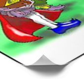 Rick LondoによるおもしろいDueling Banjoes Cartoon Poster ポスター (角)