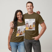 Rick London先史時代のコーヒーおもしろい漫画 Tシャツ (ユニセックス)