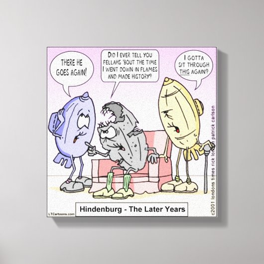 Rick London おもしろい Hindenburg Canvas Print キャンバスプリント (正面)