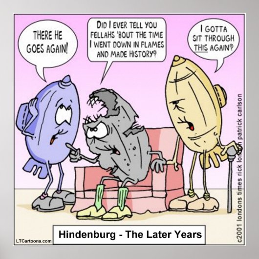 Rick London おもしろい Hindenburg Poster ポスター (正面)