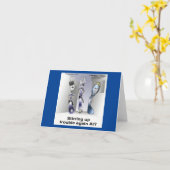 Rick London おもしろい Silverware Police カード (黄色い花)