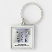 Rick London おもしろい Silverware Police キーホルダー (正面)