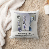 Rick London おもしろい Silverware Police クッション (ブランケット)