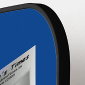 Rick London おもしろい Silverware Police ピックルボールラケット (左詳細)