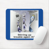 Rick London おもしろい Silverware Police マウスパッド (マウス)