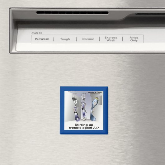 Rick London おもしろい Silverware Police マグネット (インサイチュ (食洗機))