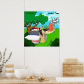 Rick London おもしろい Slag Traffic Cop Poster ポスター (キッチン)