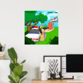 Rick London おもしろい Slag Traffic Cop Poster ポスター (ホームオフィス)