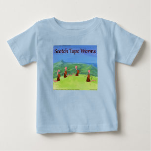 Rick London スコットランドの面白い虫 コミック ベビーTシャツ