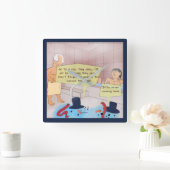 Rick London Comic Snowman Square Wall Clock スクエア壁時計 (ホーム)
