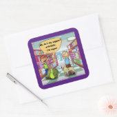 Rick London Emotional Supportアーティチョーク漫画 スクエアシール (封筒)